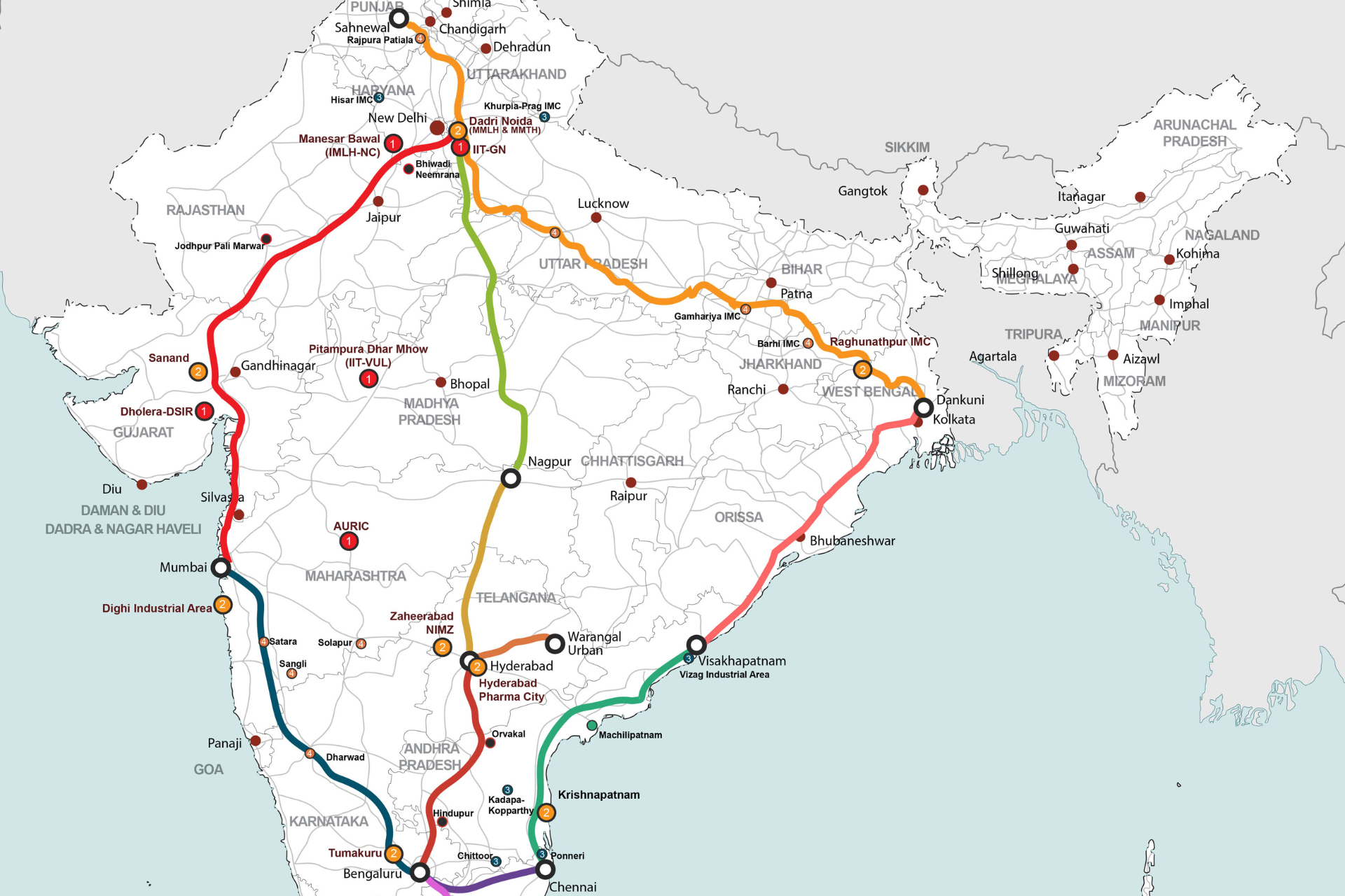 Industrial corridors in India