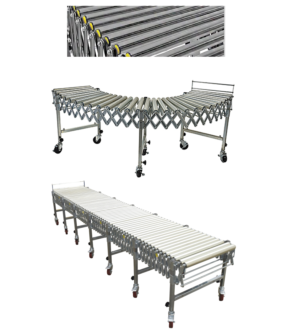 Non-Powered Flex Roller Conveyor