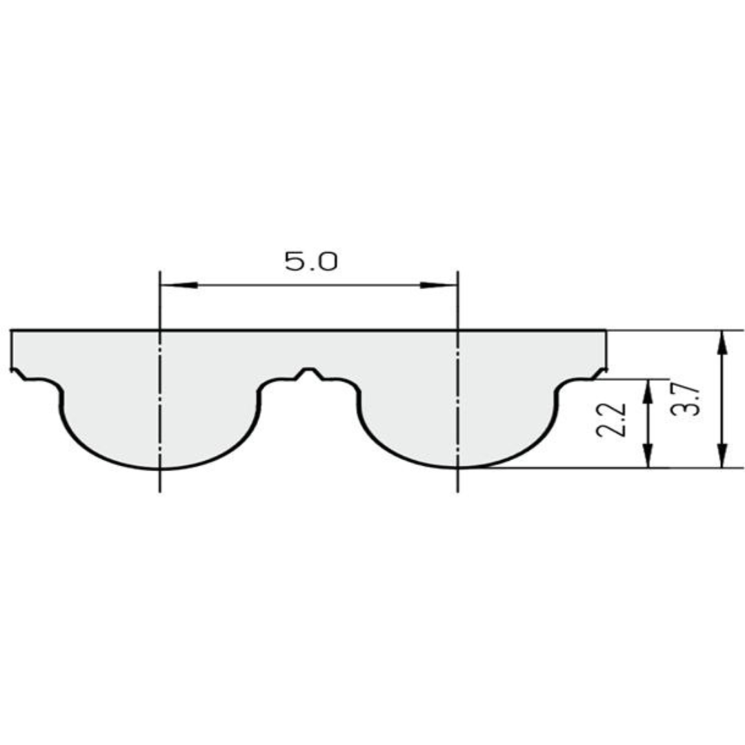 PU timing belt HTD5M